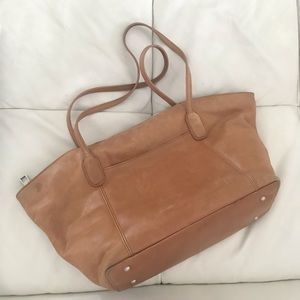 Tan leather bag